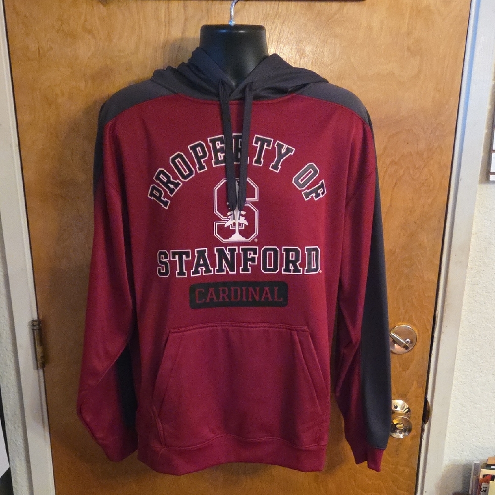 Property‎ Of Stanford Cardinal Men's Hoodie - Red and Black Size Large